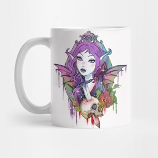 Floral Skull Fairy Mug